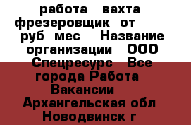 работа . вахта. фрезеровщик. от 50 000 руб./мес. › Название организации ­ ООО Спецресурс - Все города Работа » Вакансии   . Архангельская обл.,Новодвинск г.